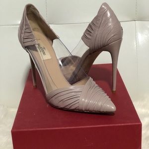 Valentino Garavani B-drape Leather 100mm Pump